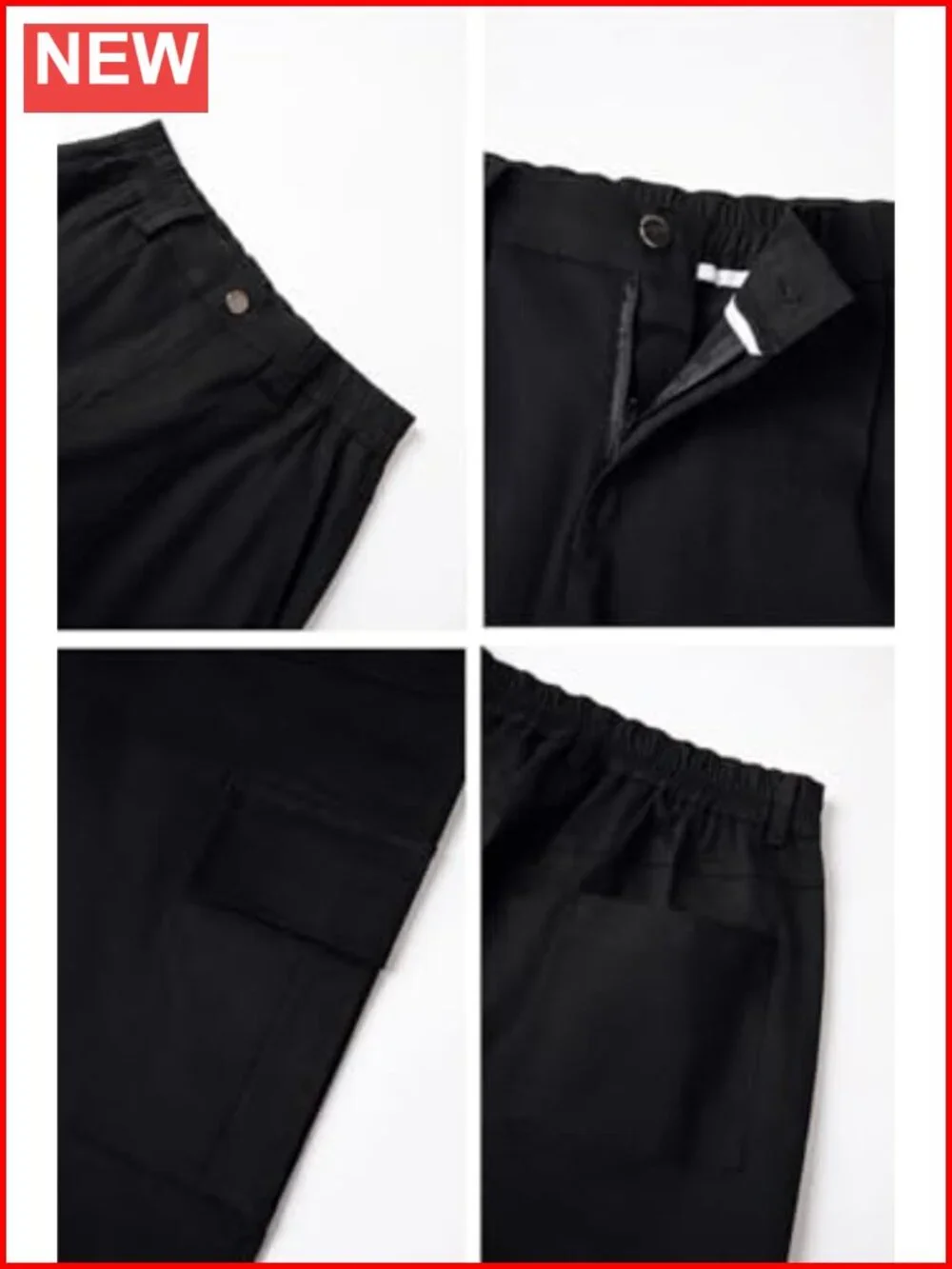 High Waisted Cargo Pants with 6 Pockets Y2K Streetwear